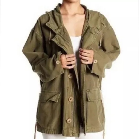 Free People‎ Joshua Tree Oversized Durable Utility Jacket Granola Girl Fall XS - Picture 4 of 14